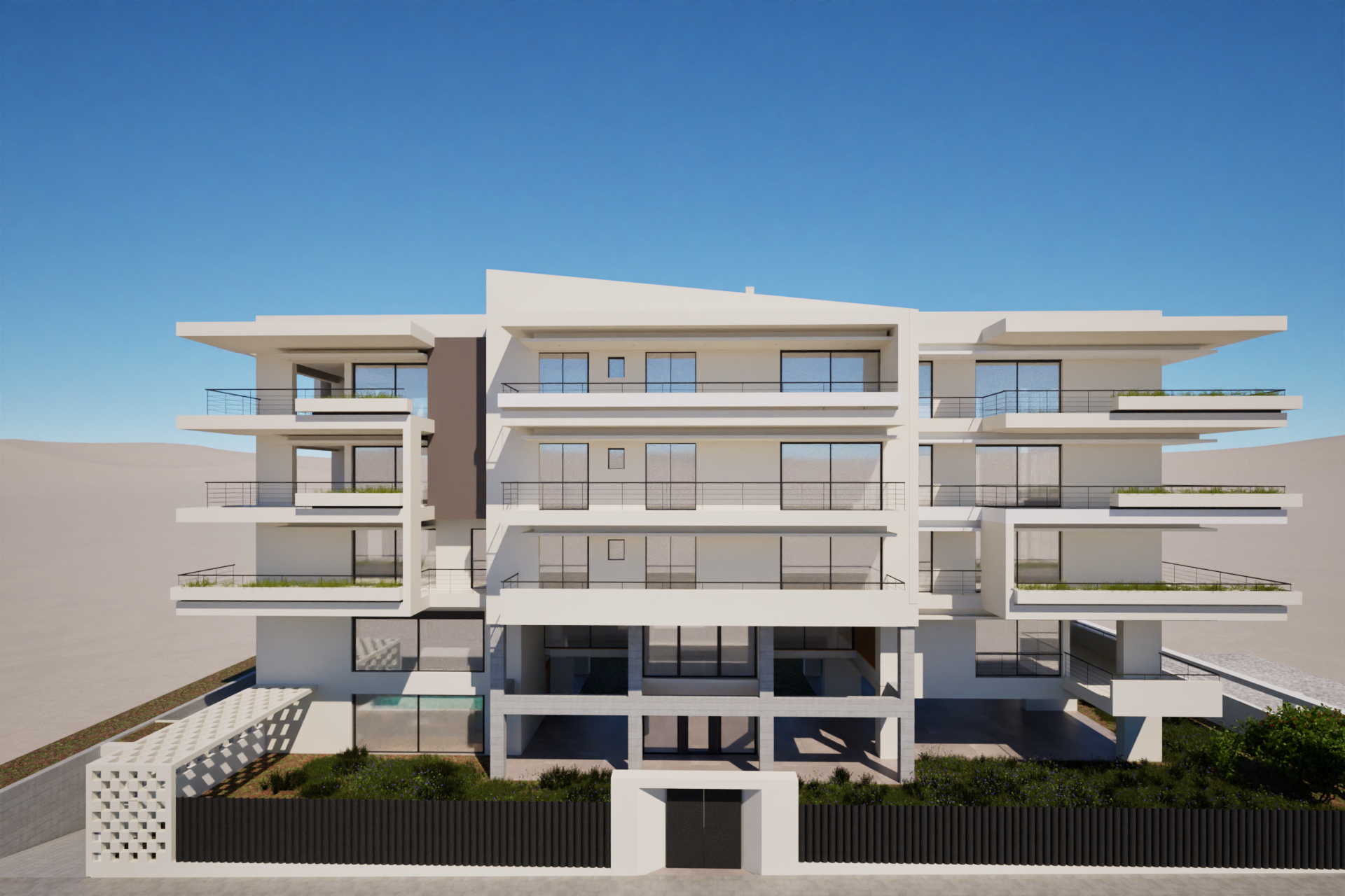 συγκρότημα νεόδμητων διαμερισμάτων και μεζονετών προς πώληση στα Βριλήσσια, Βόρεια Προάστια