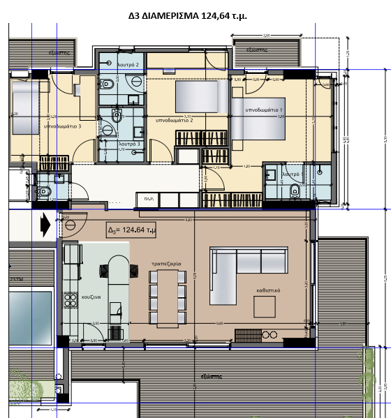 νεόδμητο διαμέρισμα προς πώληση στα Βριλήσσια, Βόρεια Προάστια