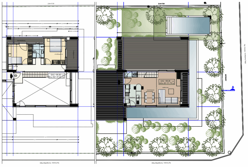 νεόδμητη μεζονέτα με πισίνα και αποκλειστική χρήση κήπου προς πώληση στα Βριλήσσια, Βόρεια Προάστια