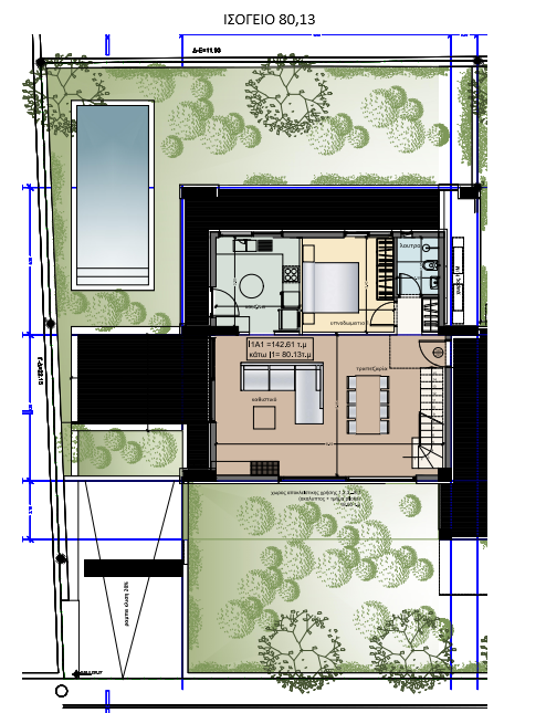 νεόδμητη μεζονέτα με πισίνα και αποκλειστική χρήση κήπου προς πώληση στα Βριλήσσια, Βόρεια Προάστια