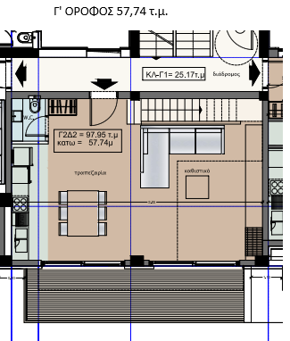 νεόδμητη μεζονέτα 3ου και 4ου ορόφου προς πώληση στα Βριλήσσια, Βόρεια Προάστια